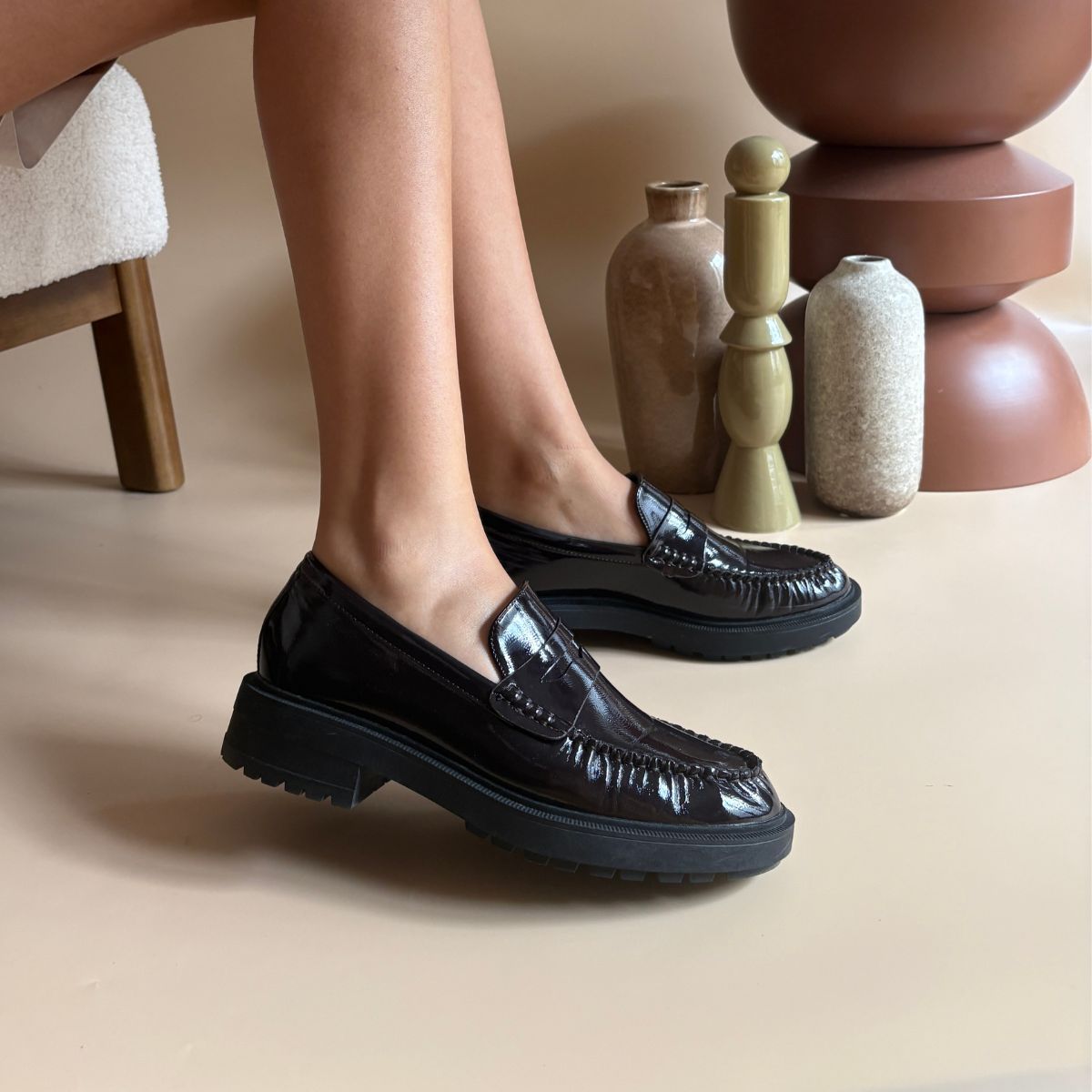Loafers - Bordeaux foncé