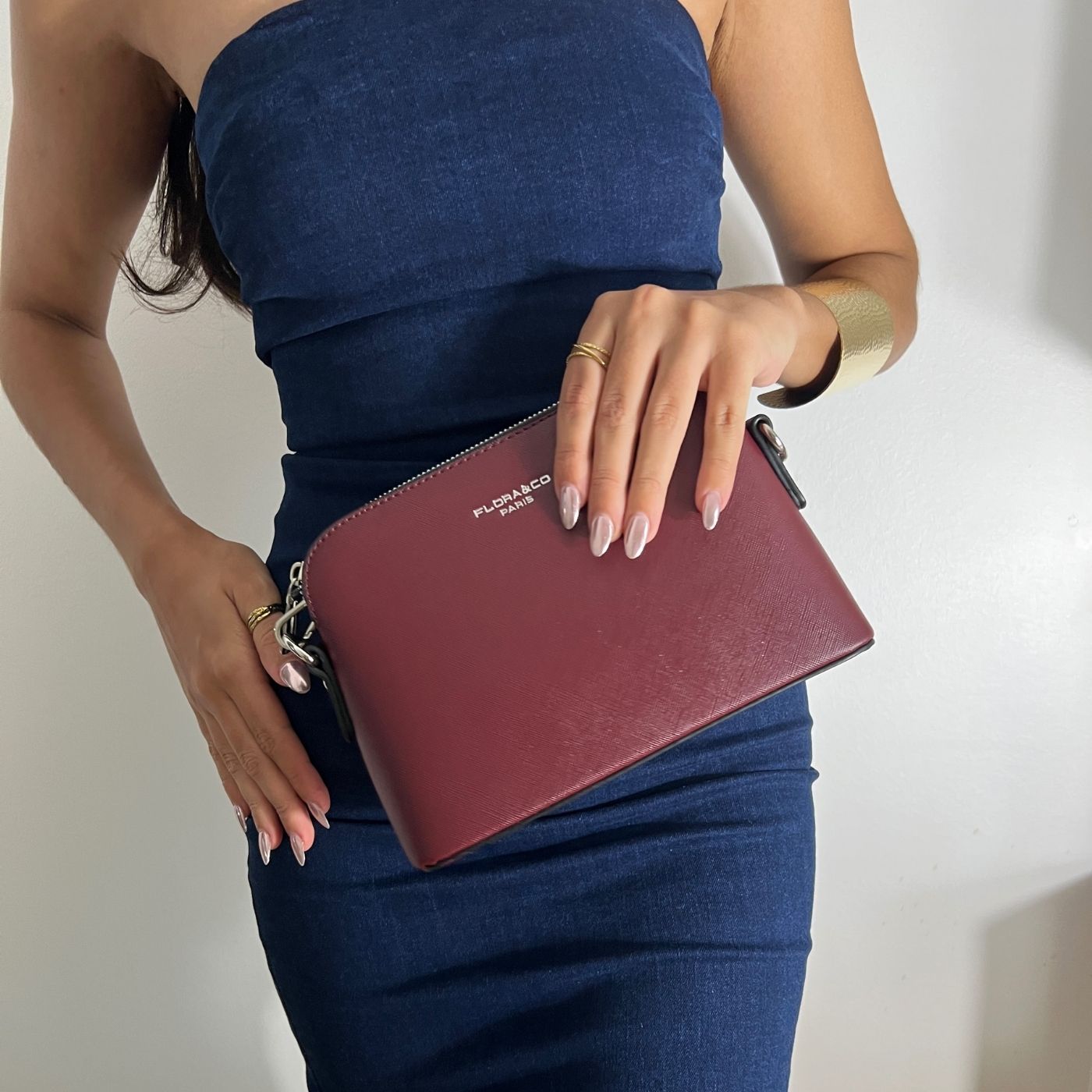 Pochette Masilya Bordeaux