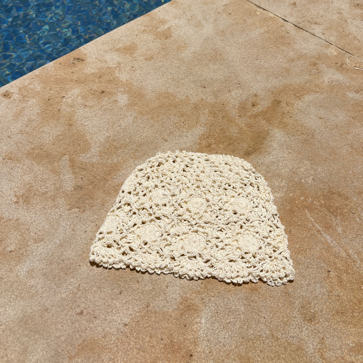 Bonnet Crochet - Ecru