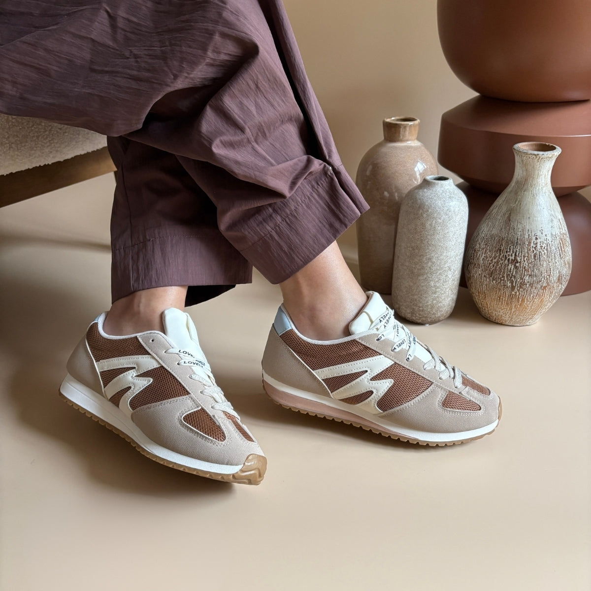 Basket - Beige & Camel