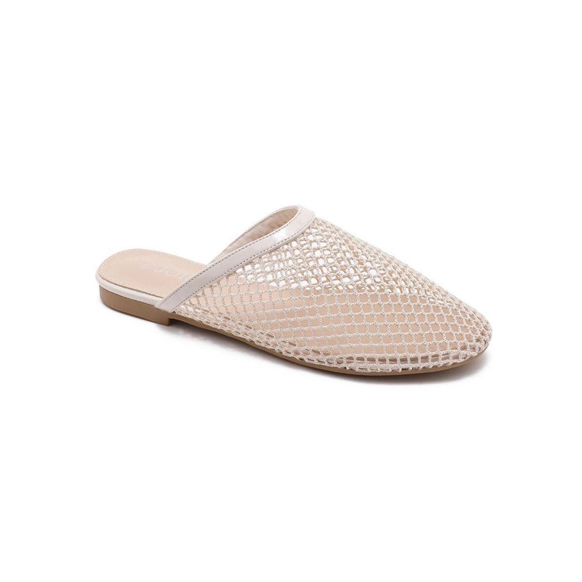 Mules en maille filet - Ecru