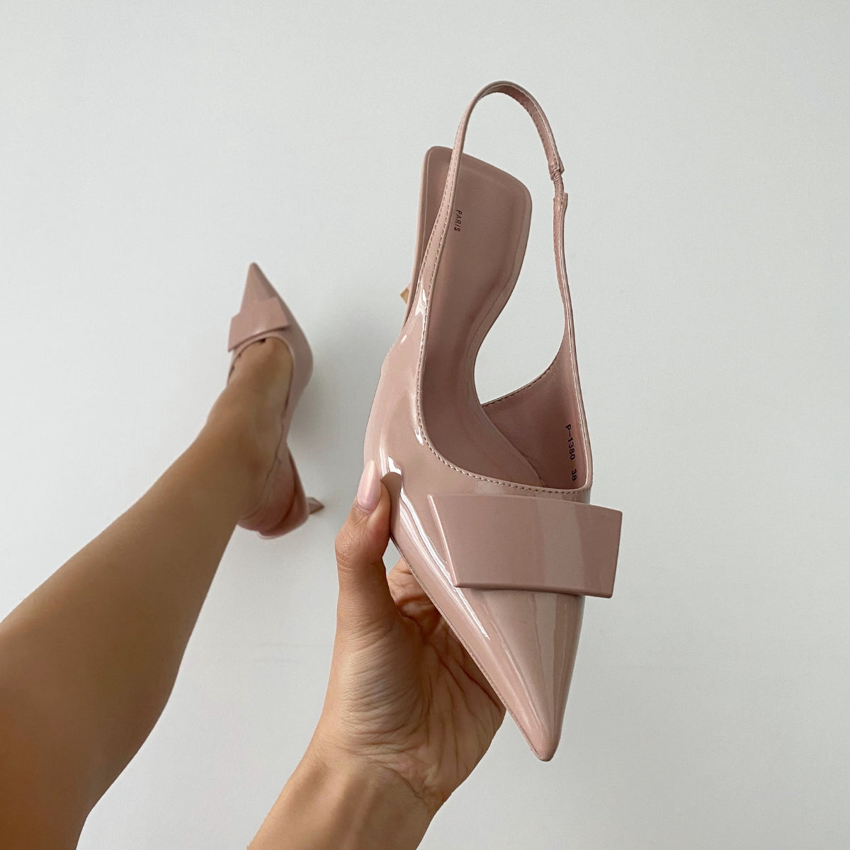 escarpin nude zara