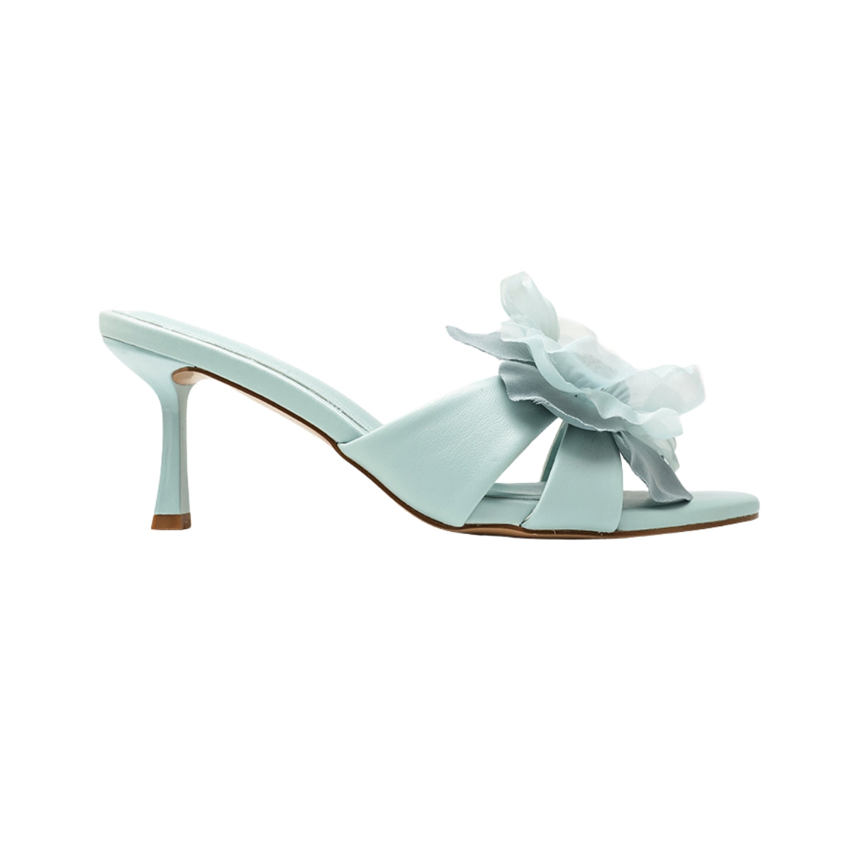 Sandale à talons  - Bleu