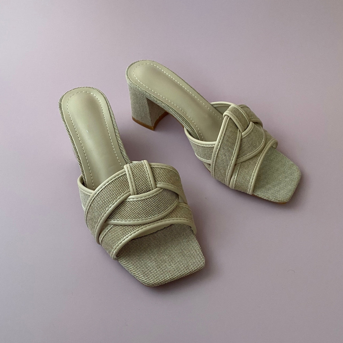 Sandale à talons - Beige Clair