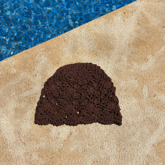 Bonnet Crochet - Marron