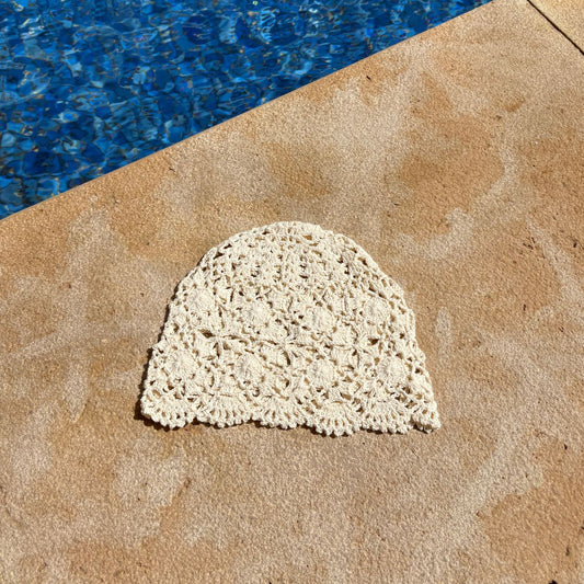 Bonnet Crochet - Ecru