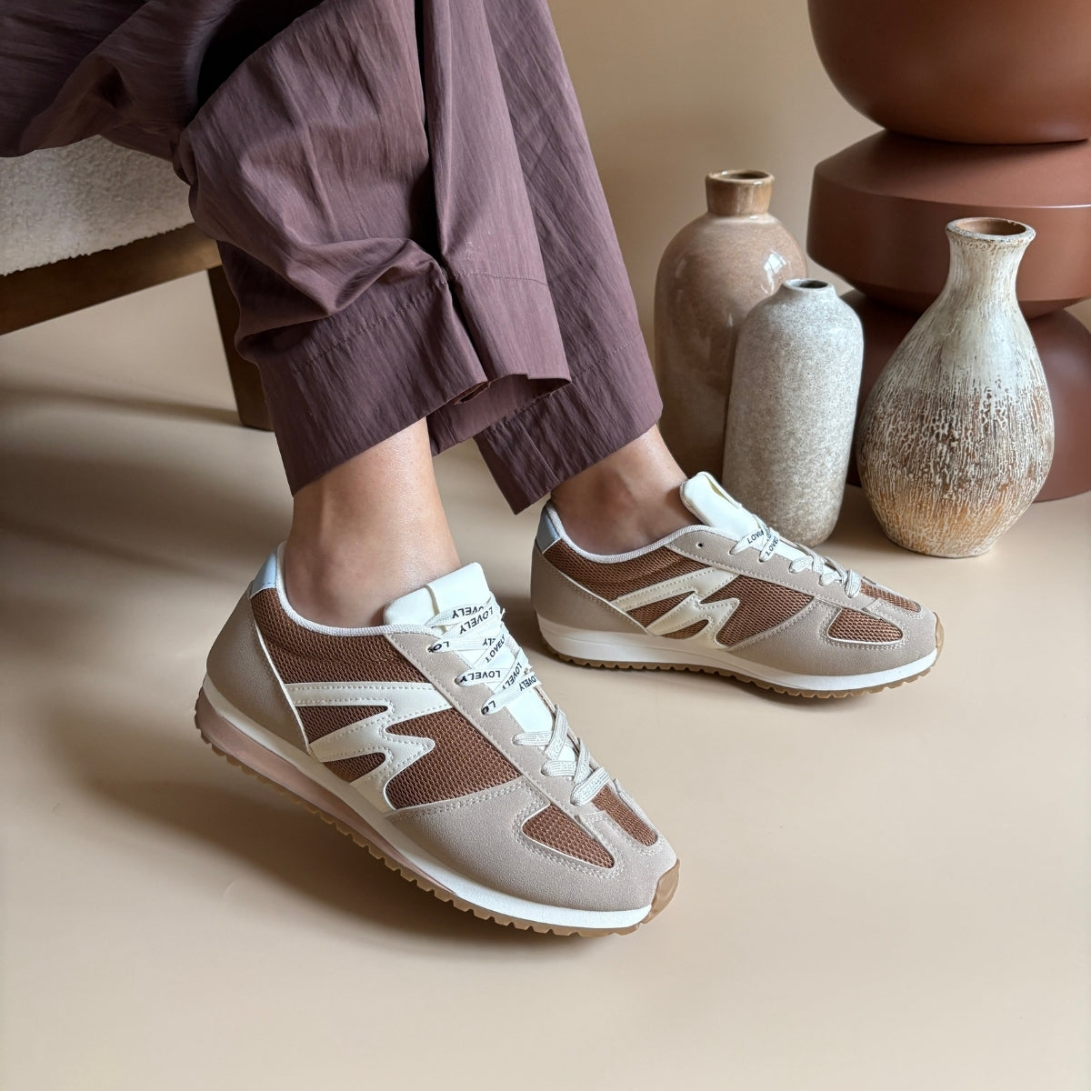 Basket - Beige & Camel