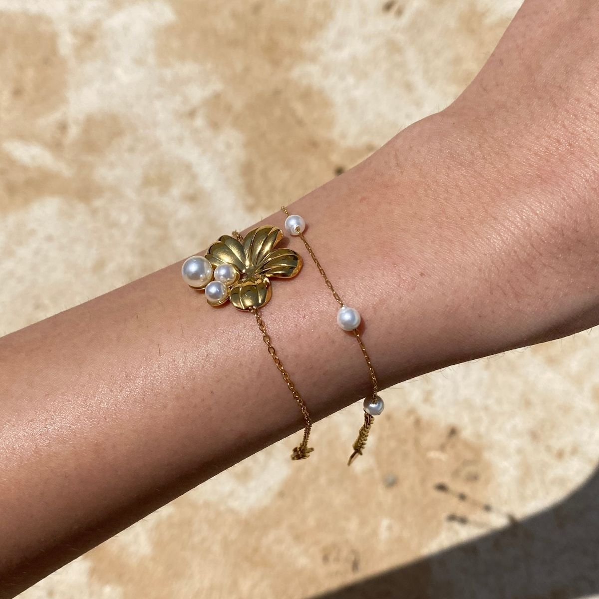 Duo bracelet Marguerite