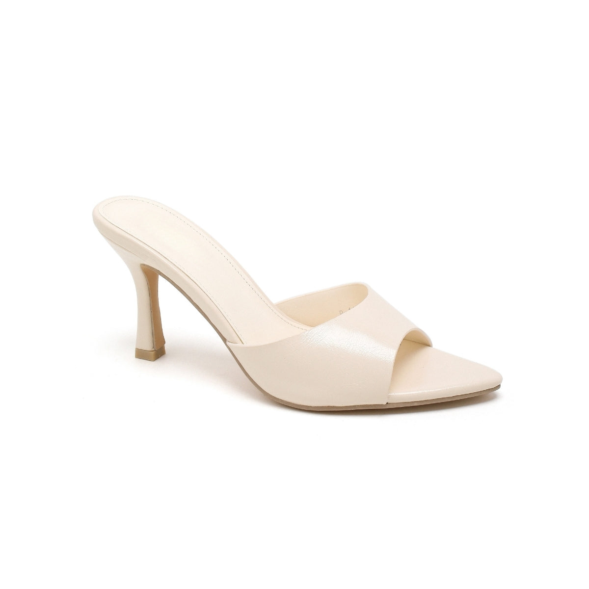 Sandale à talons  - Ecru