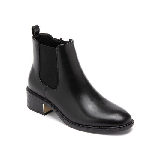 Bottines mi talons - Noir